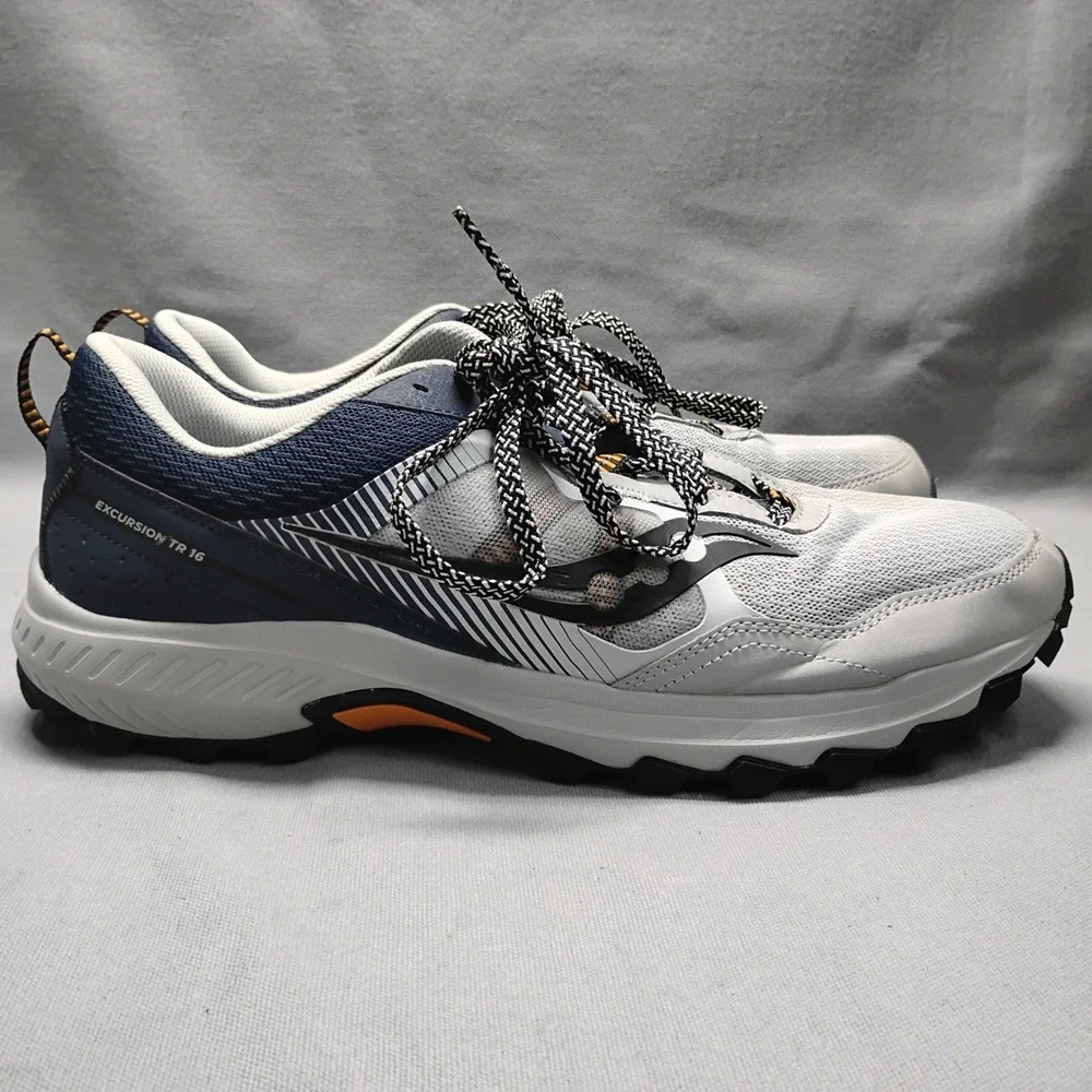 Saucony Excursion TR 16 Mens Trail Running Shoes Grey Blue Orange S20745-52 13 W
